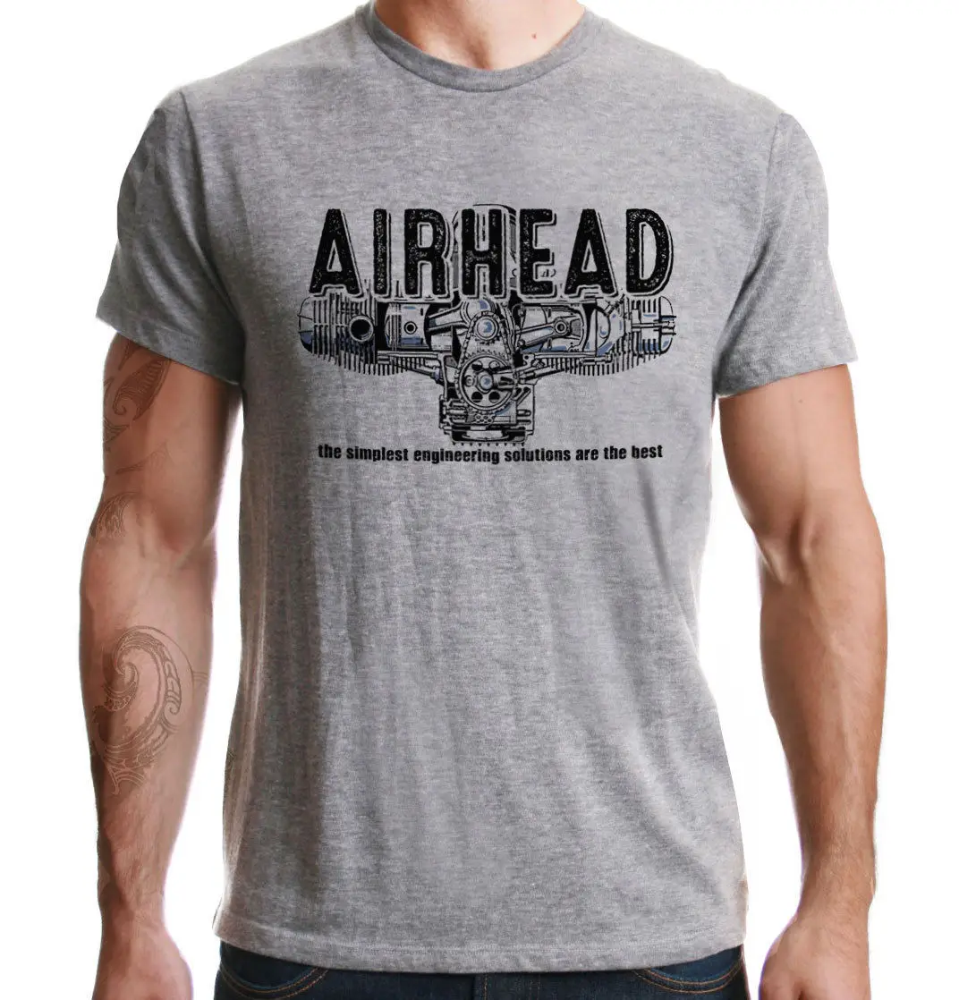 T-Shirt Summer Style Men T Shirt Air-Cooled Motorcycles Boxer Beemers Airheads  Print T Shirt Men Summer Style Fashion