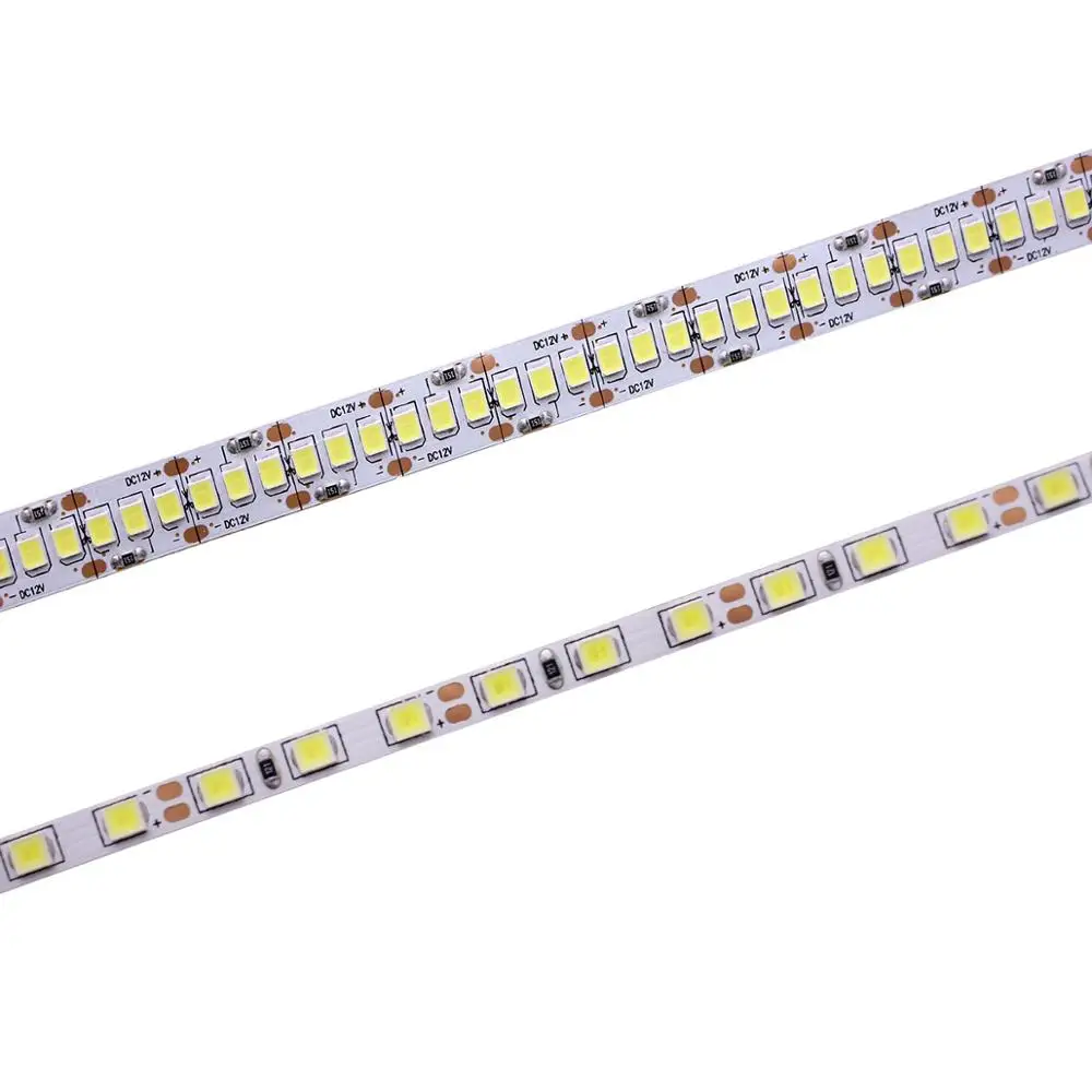 Wąska szerokość taśma LED DC12V 2835 120/240 led/m 5 metrów elastyczny pasek jasny biały, ciepły biały, niebieski, zielony, czerwony bez taśma