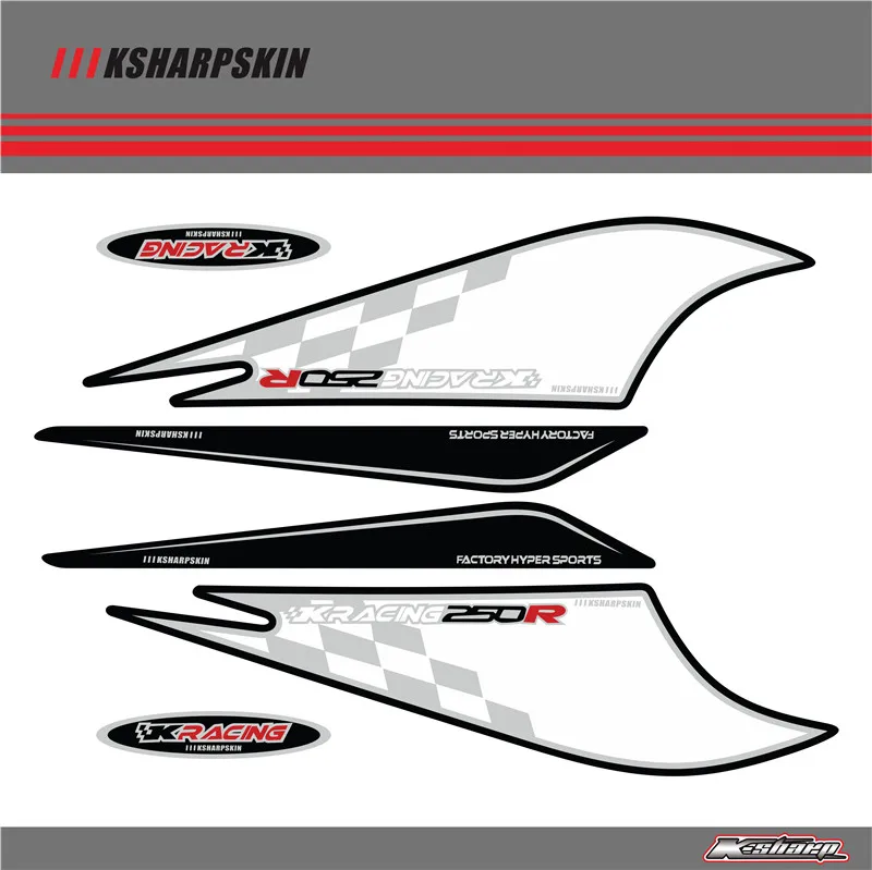 

Rear Fairing Number Board KSHARPSKIN 3D Gel Protector for KAWASAKI 250R 2008-2012