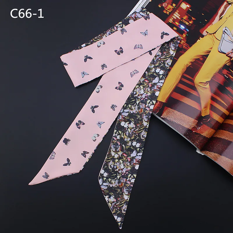 New Design 2023 Geometric Architecture Print Silk Scarf Women Tie Luxury Brand Scarf Bag Ribbons Head Scarf Small Long Scarves