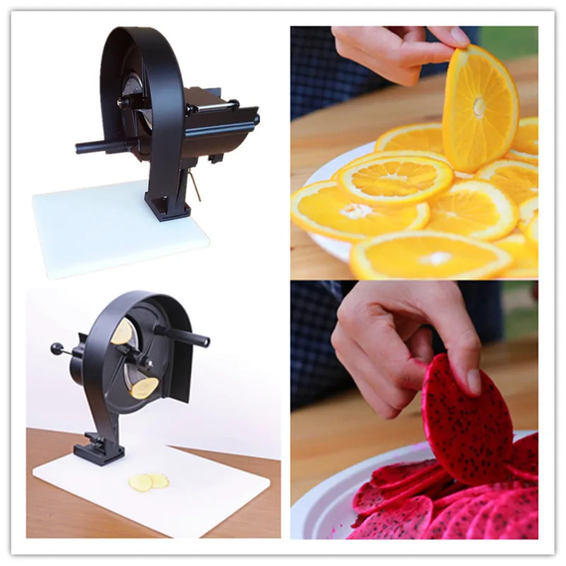 Commercial lemon food slicing slicer multifunctional manual fruit vegetable flaker potato grapefruit orange chipping machine