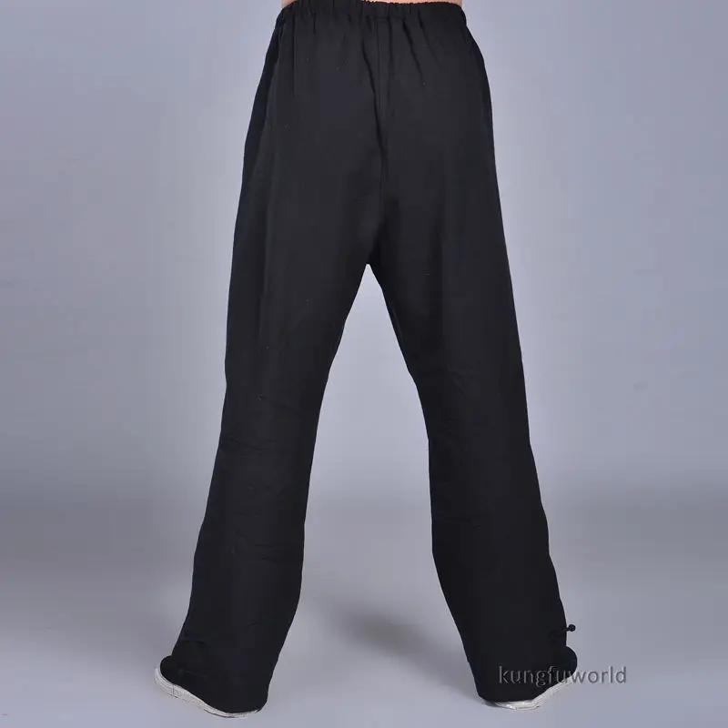 Pantaloni Tai chi Kung fu 100% cotone Pantaloni da allenamento per abbigliamento Wushu per arti marziali Wing Chun