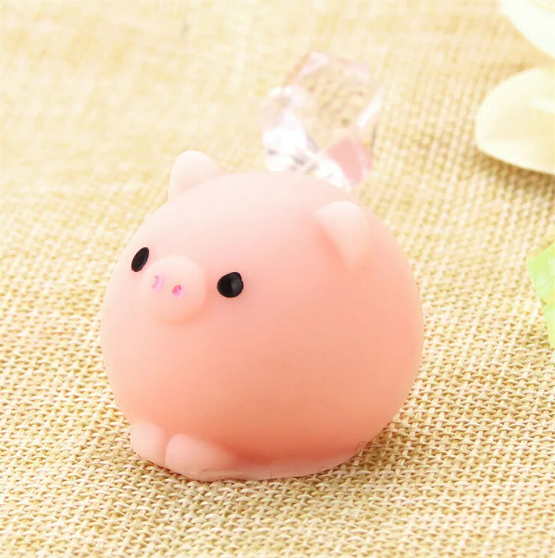 Pig Ball Squishy Slow Rising Mini  Kawaii Mochi Bunny Squeeze Stretchy Cute Pendant Bread Cake Kids Toy Gift Home Decor