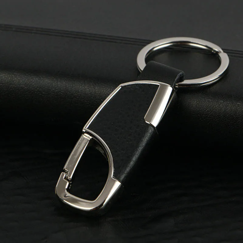 Automotive Accessories Men Leather Key Chain Metal Car Key Ring Keys Holder Waist Hanged Key Rings Leather Keyrings Keychain