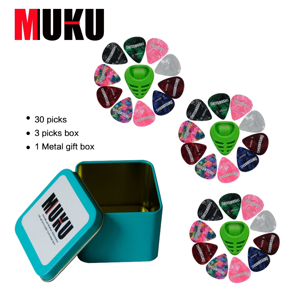 Special package mail  genuine boxed picks 30 pieces  Alice guitar picks boxed 30 tablets  Guitar accessories