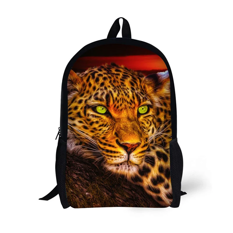 School backpack children backpack leopard animal  creative classic Printing for High School Backpacks for Teenagers