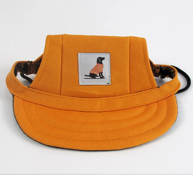 Dog Hat With Ear Hole Canvas Baseball Cap Dog Accessories For Small Dogs Outdoor Hiking Dog Hats Pet Supplies Gorro Perro