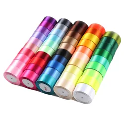 Hot sale (25yards/roll) 40mm Single Face Satin Ribbon for Wedding Party Decoration Invitation Card Christmas Gift Wrapping tape