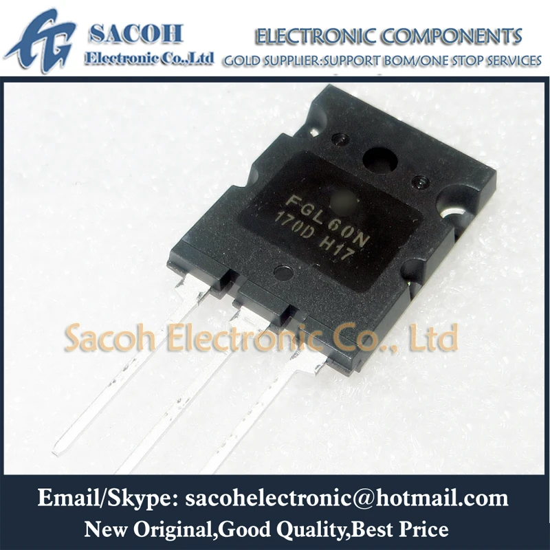 

Refurbished Original 2Pcs/Lot FGL60N170D G60N170D FGL60N170 TO-264 60A 1700V Very High Voltage Power IGBT Transistor