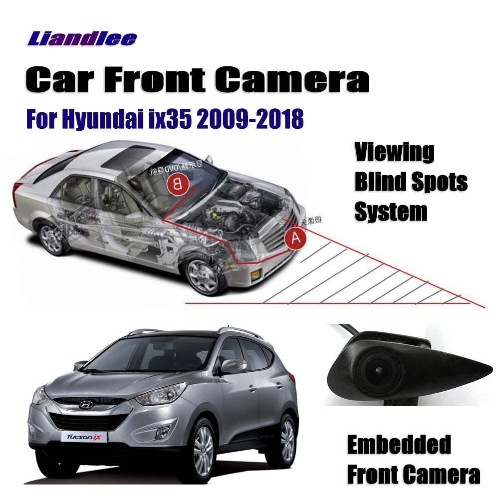 Car Front View Camera For Hyundai IX35 2009-2018 2010 2015 Not Rear View Backup Parking CAM HD CCD Night Vision