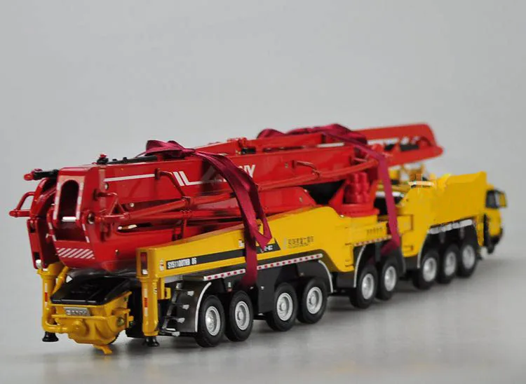 Collectible Diecast Model Toy Replica 1:50 Scale SANY 86m Concrete Pump Truck Engineering Machinery Alloy Toy Model Display