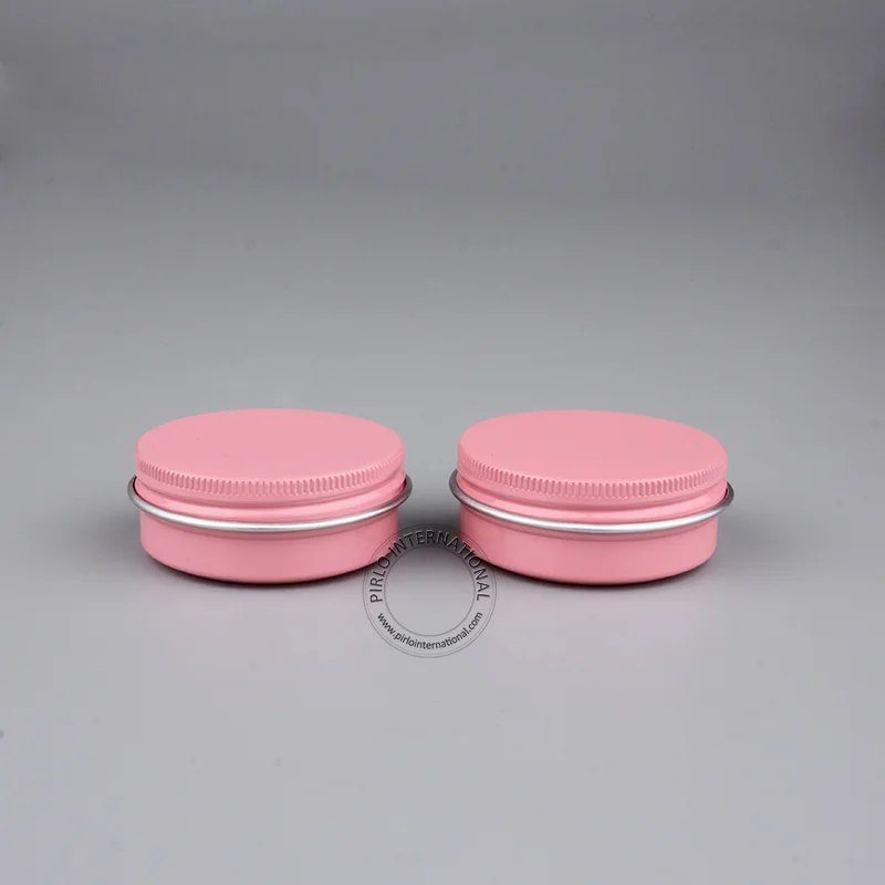 

Promotion Empty Round 30g Pink Aluminium Jar 1oz Cream Vial Cosmetic Containers For Perfume Balm, Metal Storage Pot Box