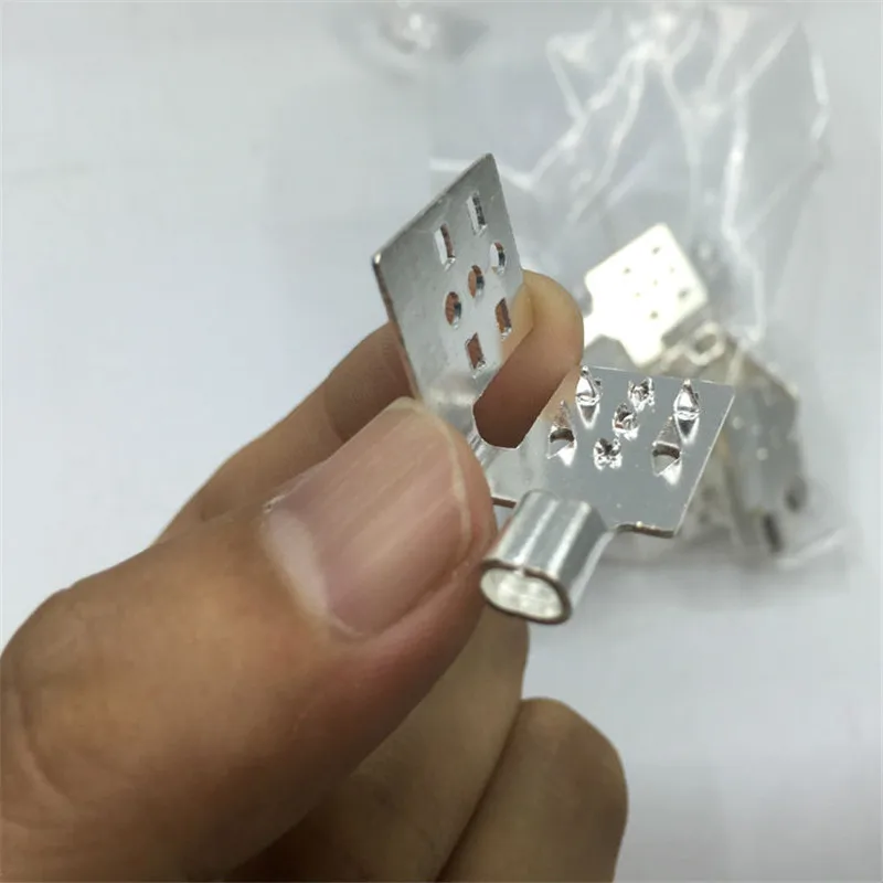 Silver plated Cooper Clips X 50 pieces/lot used for far infrared heating film, Clamps for connect cable and heating film