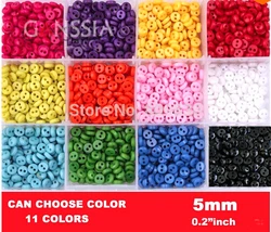 100pcs/lot Size:5mm Mini Size Quality Button Scrapbooking Bulk Accessories Resin Round Buttons wholesale(KK-1002)