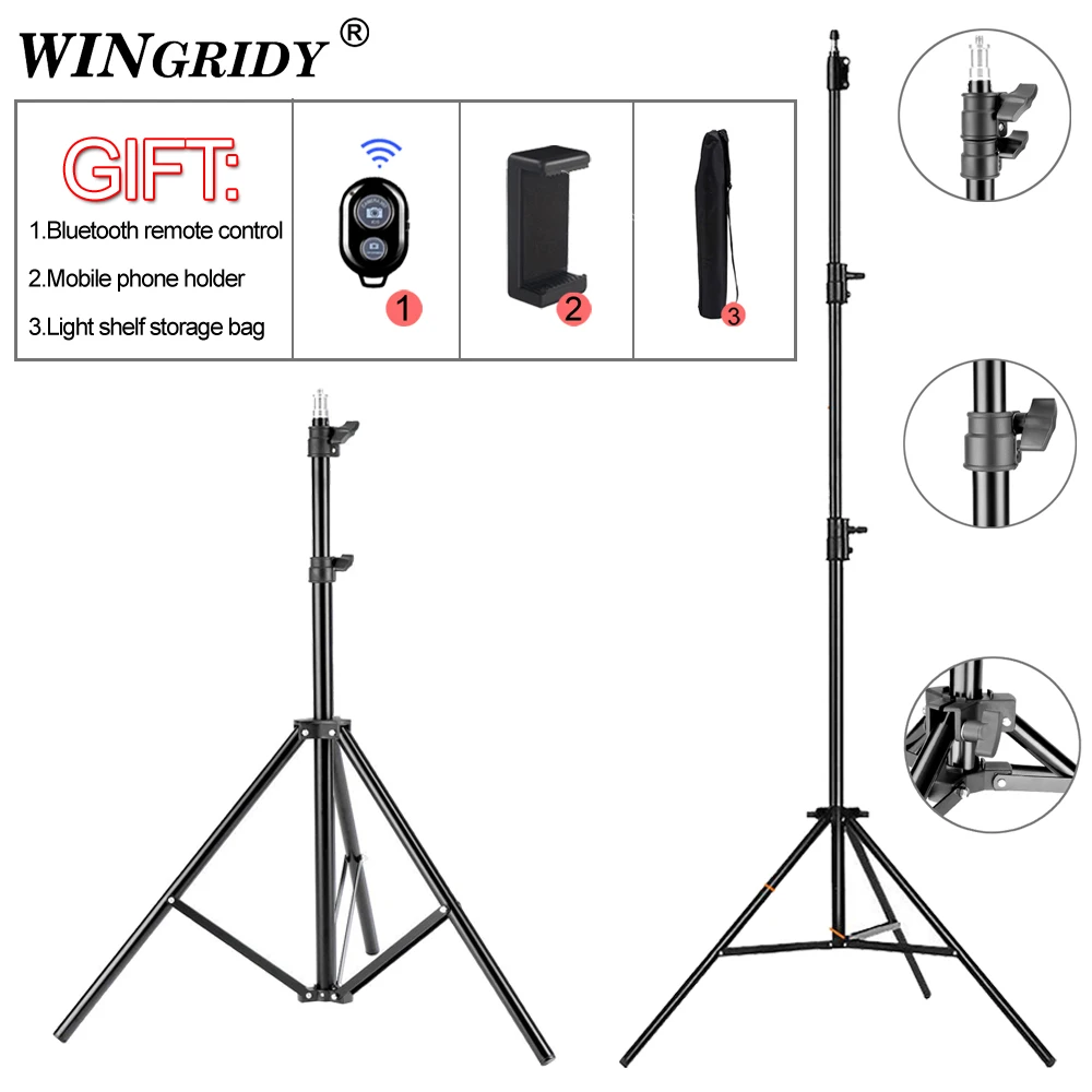 

78cm 120cm Light Stand Photography Studio Adjustable Photo Tripod For Camera Photo Lamp Bracket Holder Softbox