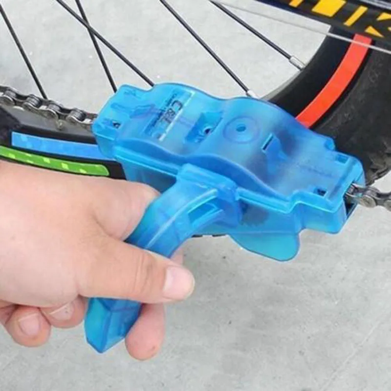 Bike RepairTool Scrubbe Cleaning Cleaner Wash brush MTB Cycling Bicycle Set Flywheel Clean motorcycle Chain tension guide Blue