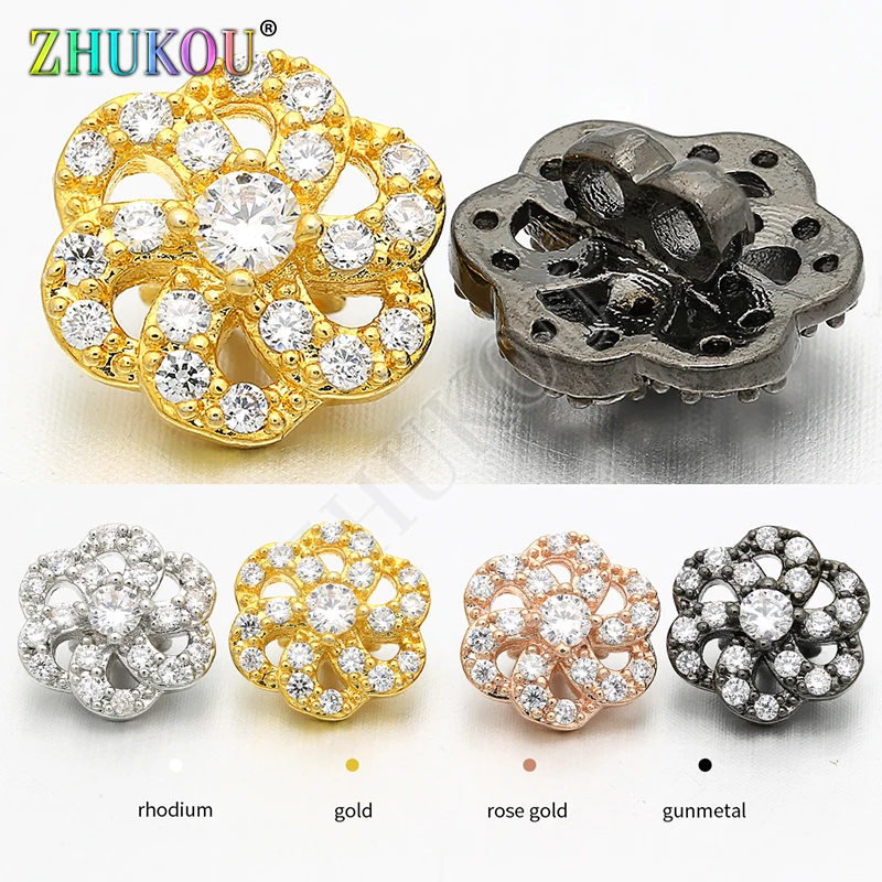 10mm Supplies for Brass Handmade Cubic Zirconia Beads for Diy Jewelry Findings Making, Hole: 1.4mm, Model: VZ133