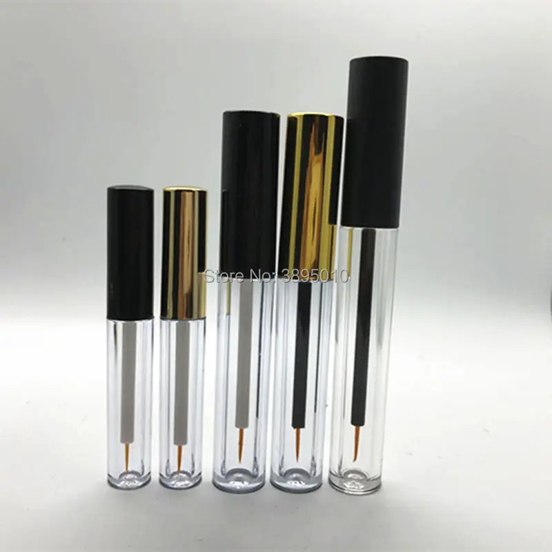 

1.5ml 3.5ml 5ml Empty Eyelashes Eyeliner Tube Container Vials Bottle Black gold clear DIY Goody Mini Lip Gloss Split Bottle F921