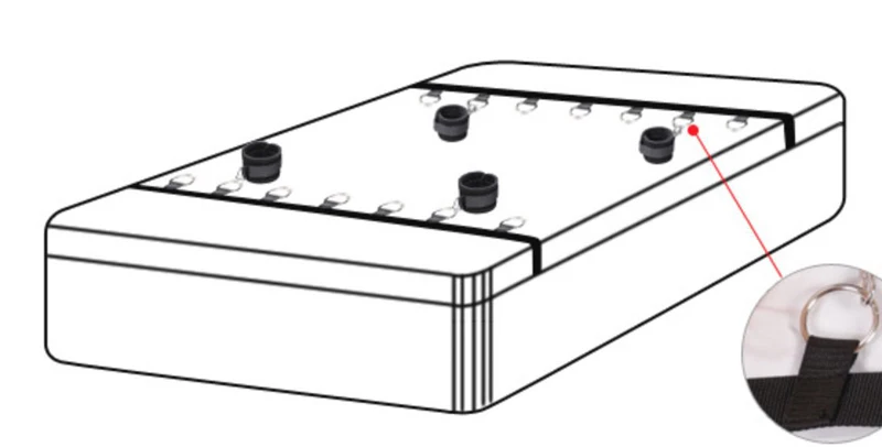 ลูกสุนัขเล่นคู่เกมเพศเตียง Restraints Handcuffs เพศของเล่นสําหรับคู่ผลิตภัณฑ์เครื่องมือ Bondage คงที่มือข้อเท้าของเล่นเร้าอารมณ์