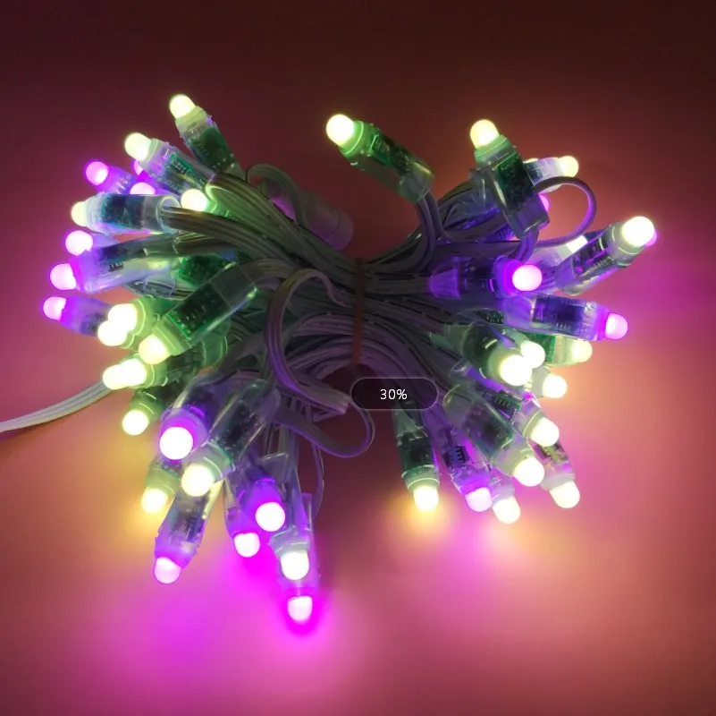 Individually RGB Full Color Icicles String3-4-5;DC12V WS2811 Controlled 60nodes/set