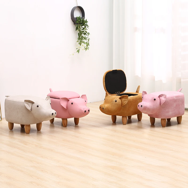 Creative Pig Shoes Storage Bench Home Change Shoes Bench Test Shoes Storage Stool