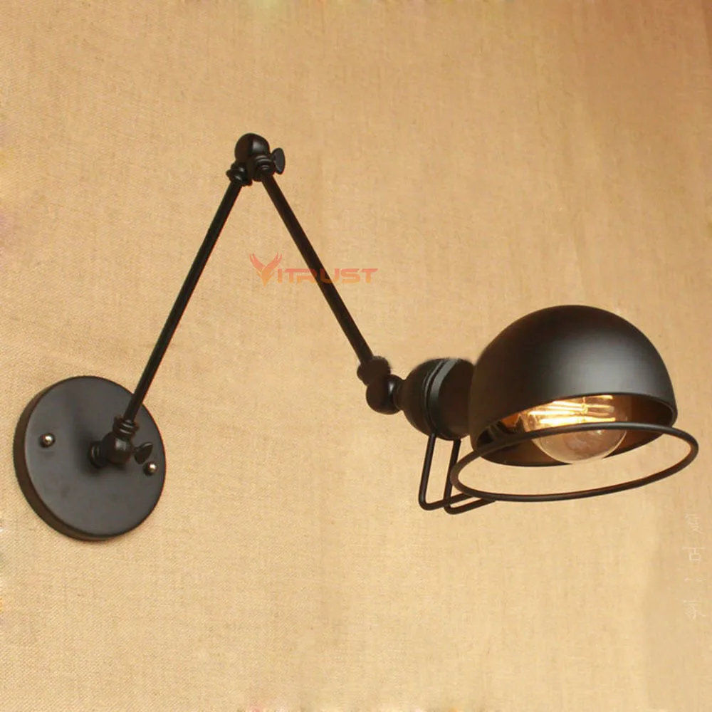 

Vintage Industrial Edison Wall Lamps Led sconce wall Light Fixtures Home Lighting Vintage Wall Sconces E27 Plated Loft Wall Lamp