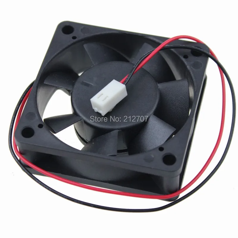 10Pcs Gdstime 2Pin 2510 Connector 60mm x 60mm x 20mm 6cm 12V Brushless DC Cooling Fan