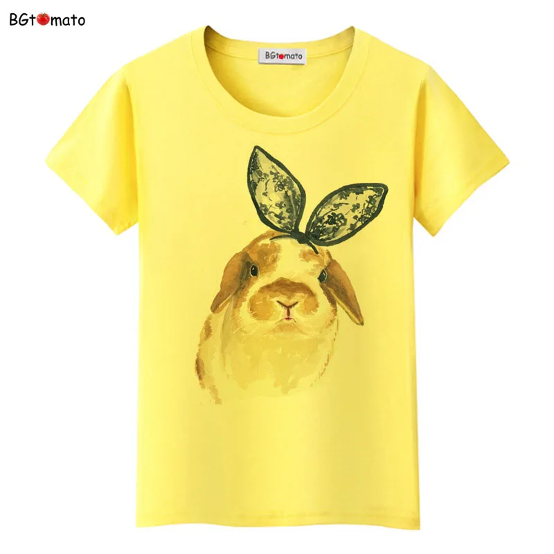 

Hand printing animals art t shirts super fashion new design hot sale shirts women's original brand casual tops