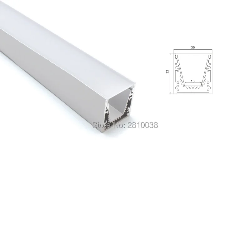 100X 1M Sets/Lot U Shape aluminum led channel and 30x32 square led profile aluminum for suspension or hanging light