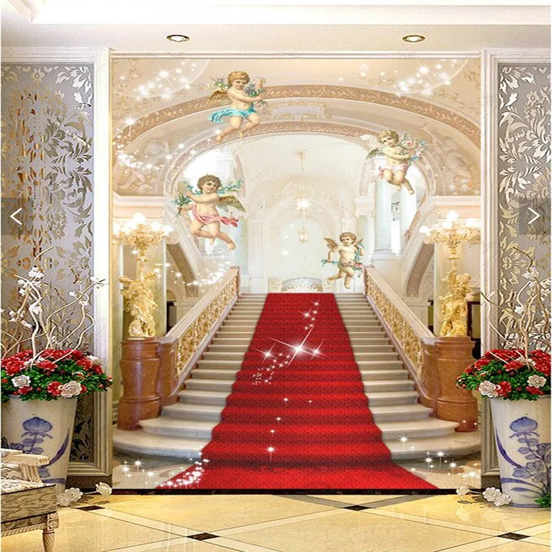 beibehang 3d murals Living room entrance mural wedding photography background painting background palace photo wallpaper