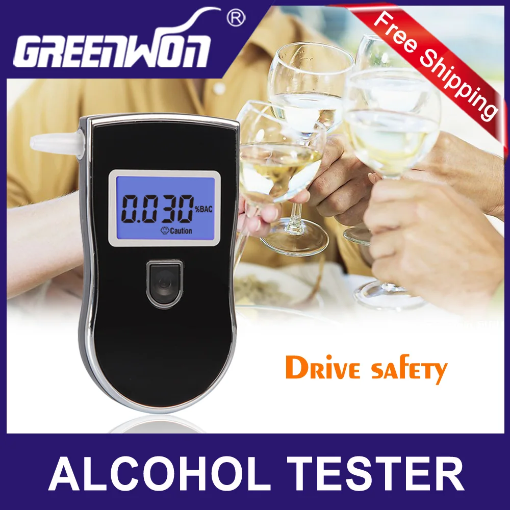 GREENWON Alcohol Tester Breath breathalyzer Professional alcohol Tester AT-818 alcoholmetro