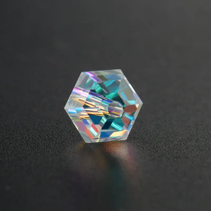 Best quality 8mm fashion octagon shape crystal beads lantern shape glass beads loose Spacer beads for Jewelry making 50pcs/bag