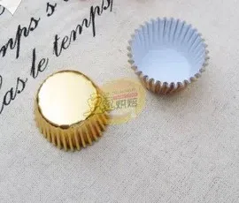 

Medium Cupcake liner Muffin Liners Papers Baking Cups cakecup 3.5cm Baking Gold Silver foil paper holder