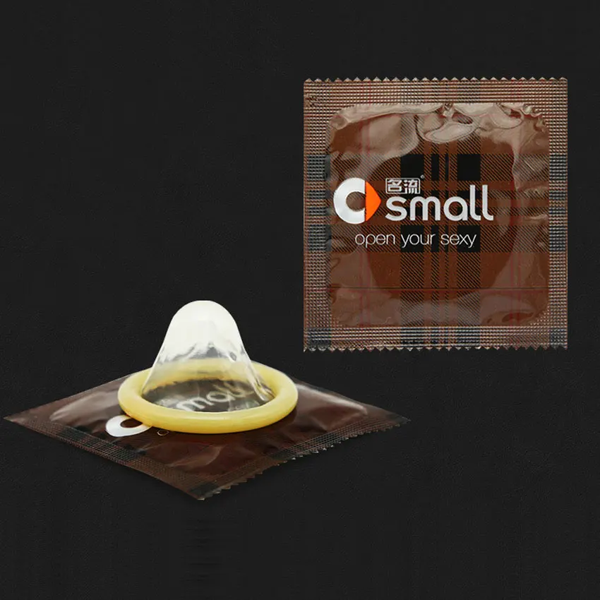 10 Pieces 45mm Small Size Condoms Penis G-Spot Stimulation Thin Condoms for Men Adult Oral Sex Condom Sex Toys Slim Sex Products