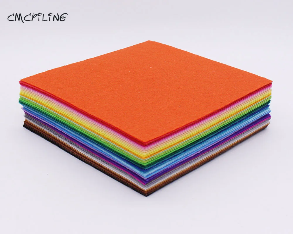 Bright Colors Square 1mm Hard Felt,For DIY Arts,Crafts & Sewing Scrapbook Hometextile,Decoration Materials