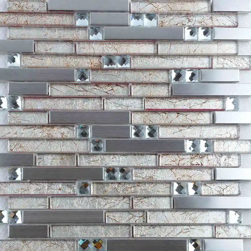 parquet stainless steel metal mosaic glass tile kitchen backsplash bathroom shower background decorative wall paper floor tiles