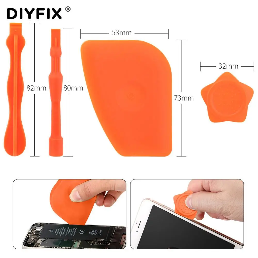 Herramientas de reparación de teléfonos móviles, juego de pinzas, destornillador, Spudger, herramienta de apertura de palanca para iPhone XR XS Max 8 7 Plus, 13 en 1