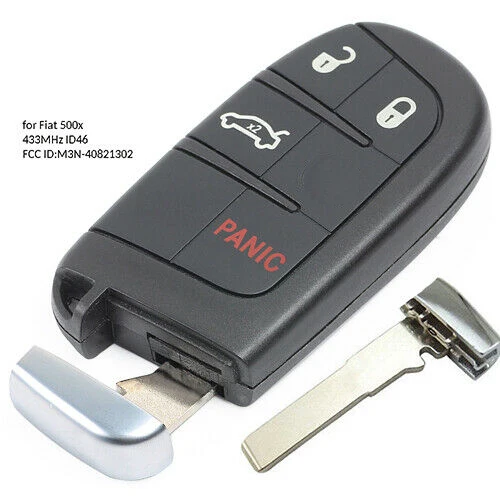 

KEYECU Replacement Smart Remote Key Fob 3+1B for Fiat 500L, Jeep Renegade - FCC: M3N-40821302