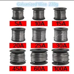 1PCS  YT754  Galvanized Wire  Fuse  Fusible Cutout   230g   5A/10A/15A/20A/25A/30A/40A/45A/60A