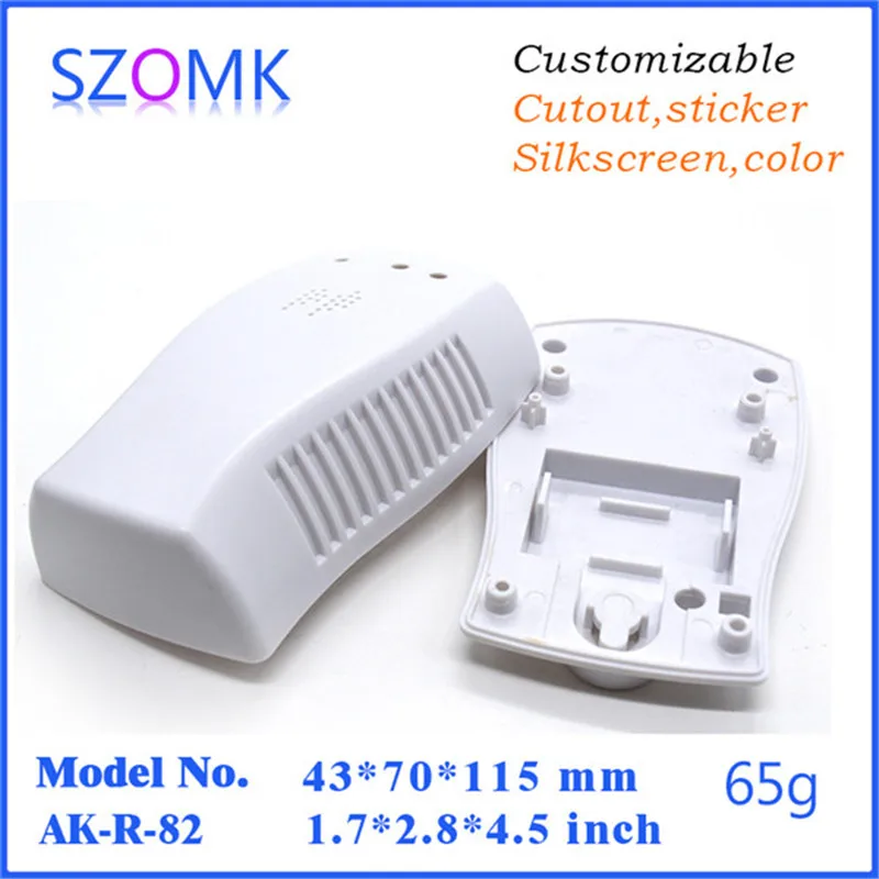 SZOMK abs Plastic door alarm enclosure (1Pcs) 43*70*115mm wall mount plastic box control box diy plastic case