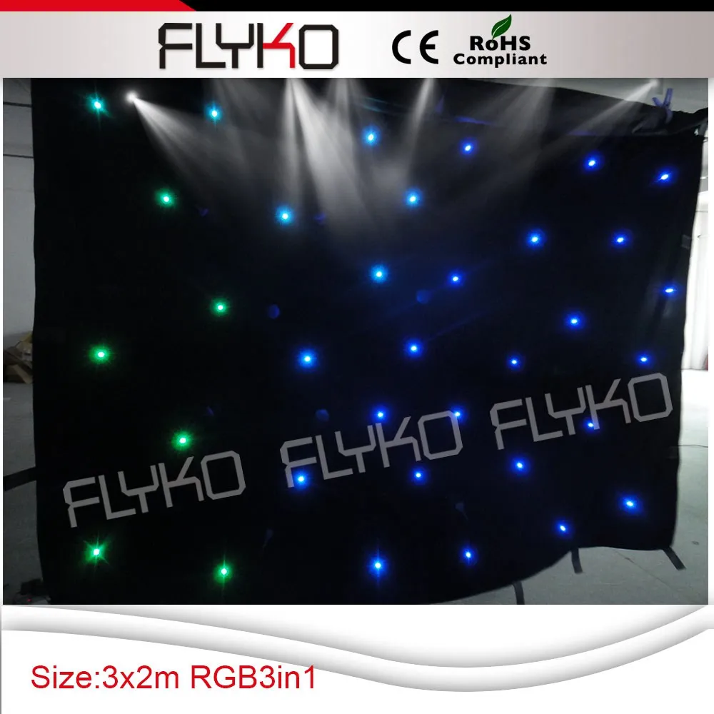 3X2M character display LED Star cloth Wedding party disco dj bar