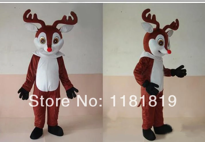 Chrsitmas Reindeer  moose Mascot costume hot sale  Adult size cartoon character fancy dress carnival costume outfit suit MC60183