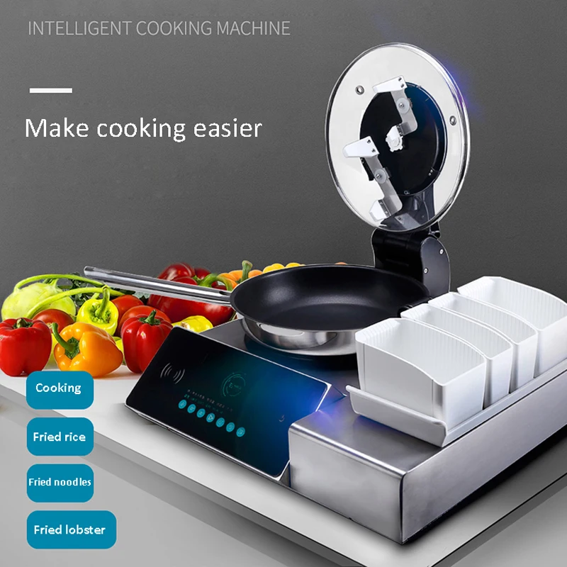 Commercial cooking machine automatic intelligent cooking pot Multi-function stir-fried cooking robot fried dishes machine 220V