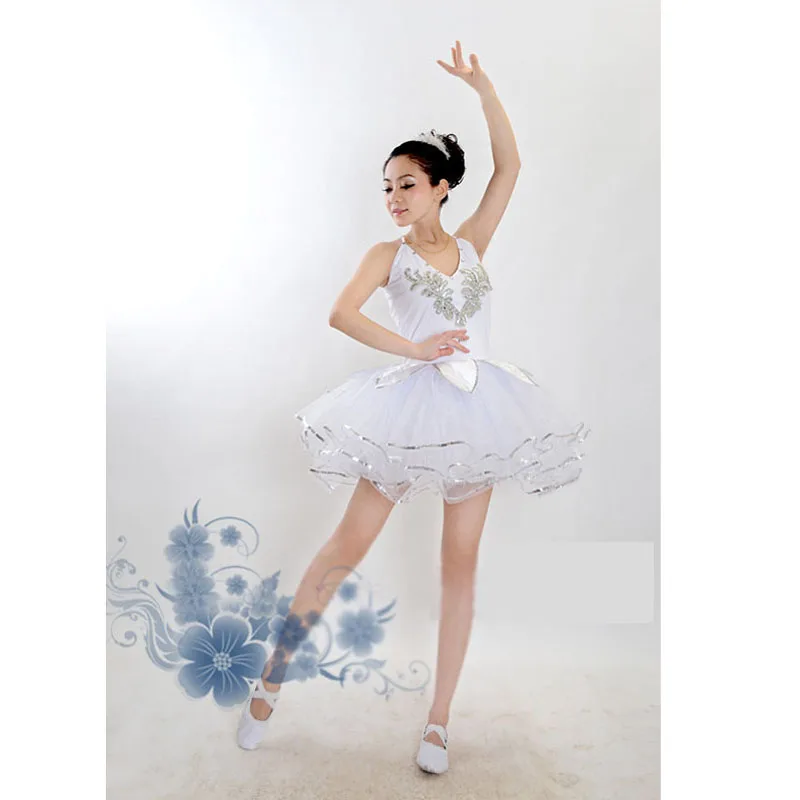 Customize Beads Accessory Ballet Dresses Lotus Leaf Skirt For Women or Kids, Dance Clothes Princess Tutu Lolita