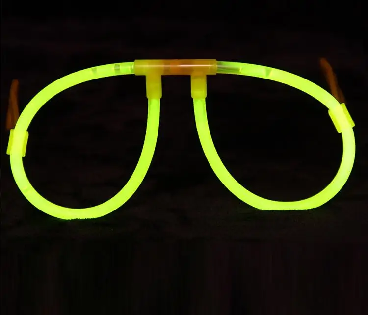 600pcs/lot DIY Fluorescent glasses Party Toy glow in the dark glasses Gift Light Shining Multi Color Glow Sticks SN1205