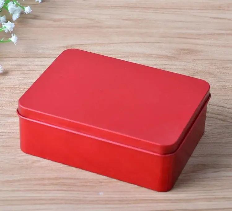 new Tin Box Survival Kit Tin Higen Lid Small Empty Silver Flip Metal Storage Box Case Organizer For Money Coin Candy Keys SN1334