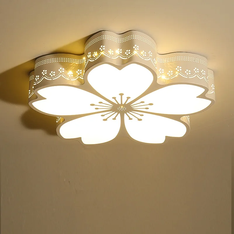 Modern Led Ceiling Light Fixtures Fashion Acrylic Plafonnier Flower Shape Lamparas De Techo Bedroom Living Room Luminaire