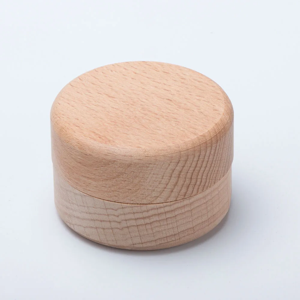 1Pcs Small Round Storage Box Handmade Jewelry Organizer Soap Crafts Case Vintage Decorative Natural Craft Jewelry Box