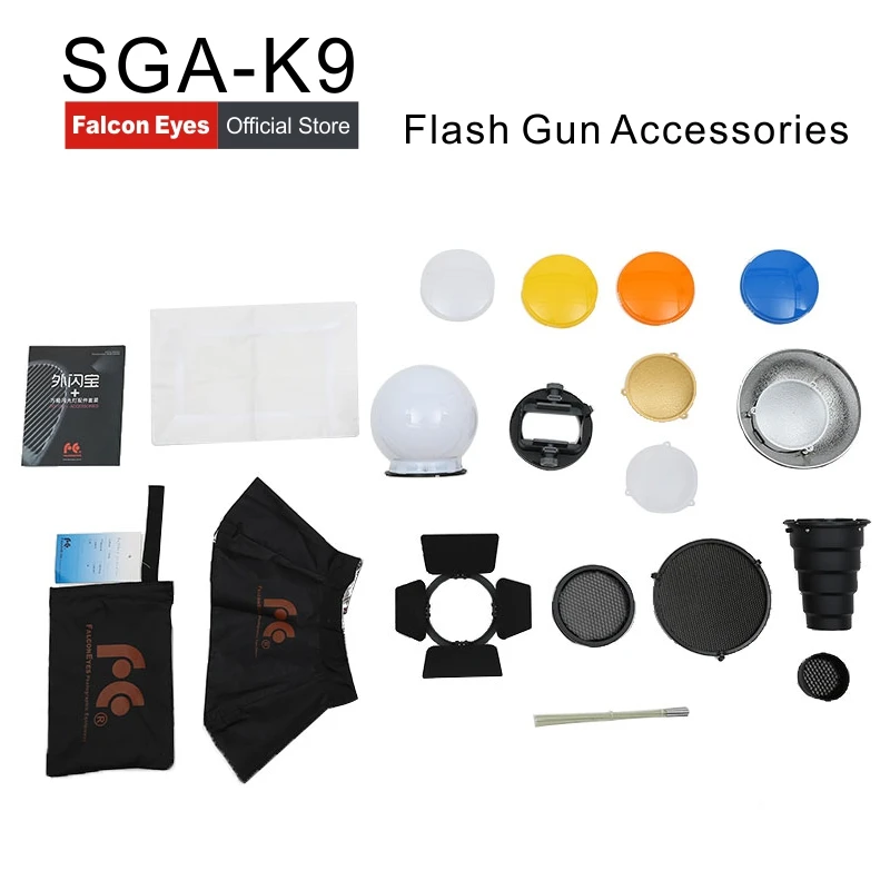 

FALCON EYES Flash Adapter Kit Accessory for K9/K-9 Universal Mount CA-SGU Speedlite for SGA-K9 for SB910 900 430EX Yongnuo YN560