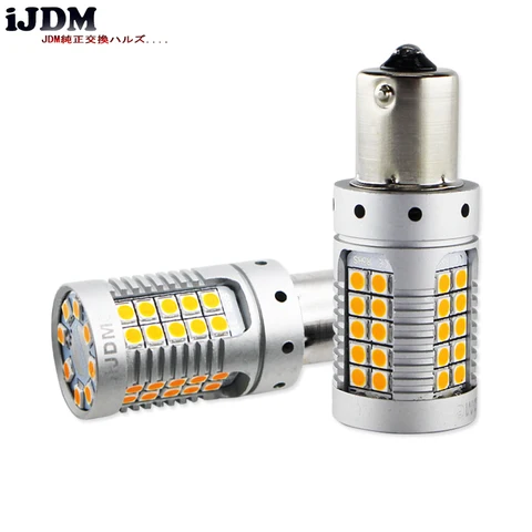 IJDM P21W PY21W светодиодный Canbus BA15S BAU15S 19 Вт 1156 Автомобильный светодиодный светильник 3030 SMD Янтарный Белый Красный DRL Автомобильные стоп-сигналы указатель поворота
